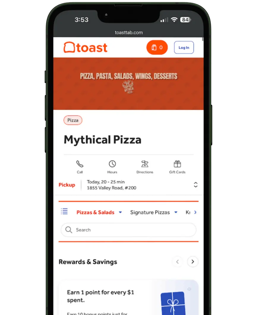 Mythical Pizza on Toast TakeOut